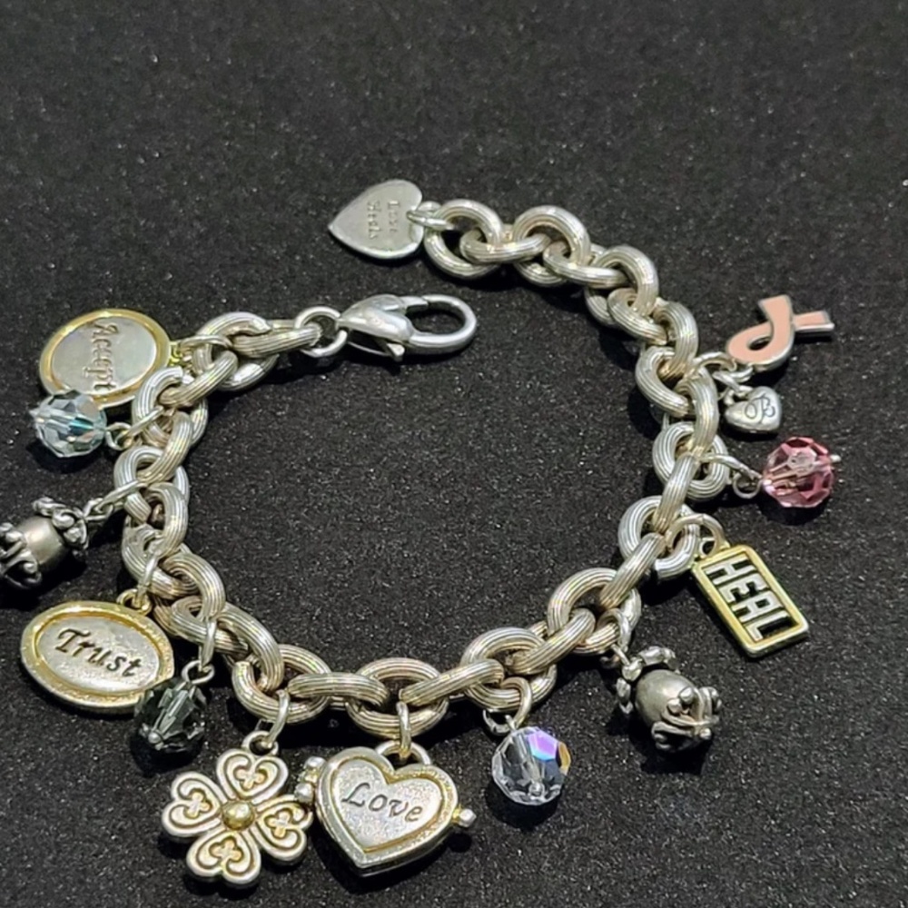 Vintage Brighton Breast Cancer Bracelet in Original Tin